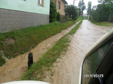Veľká voda v obci Veľká voda v obci
