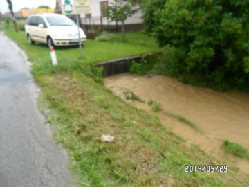 Veľká voda v obci Veľká voda v obci
