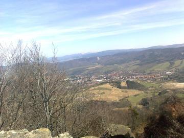 Pohľad z Veľkého Griča na Handlovú, 22.04.2015 Pohľad z Veľkého Griča na Handlovú, 22.04.2015